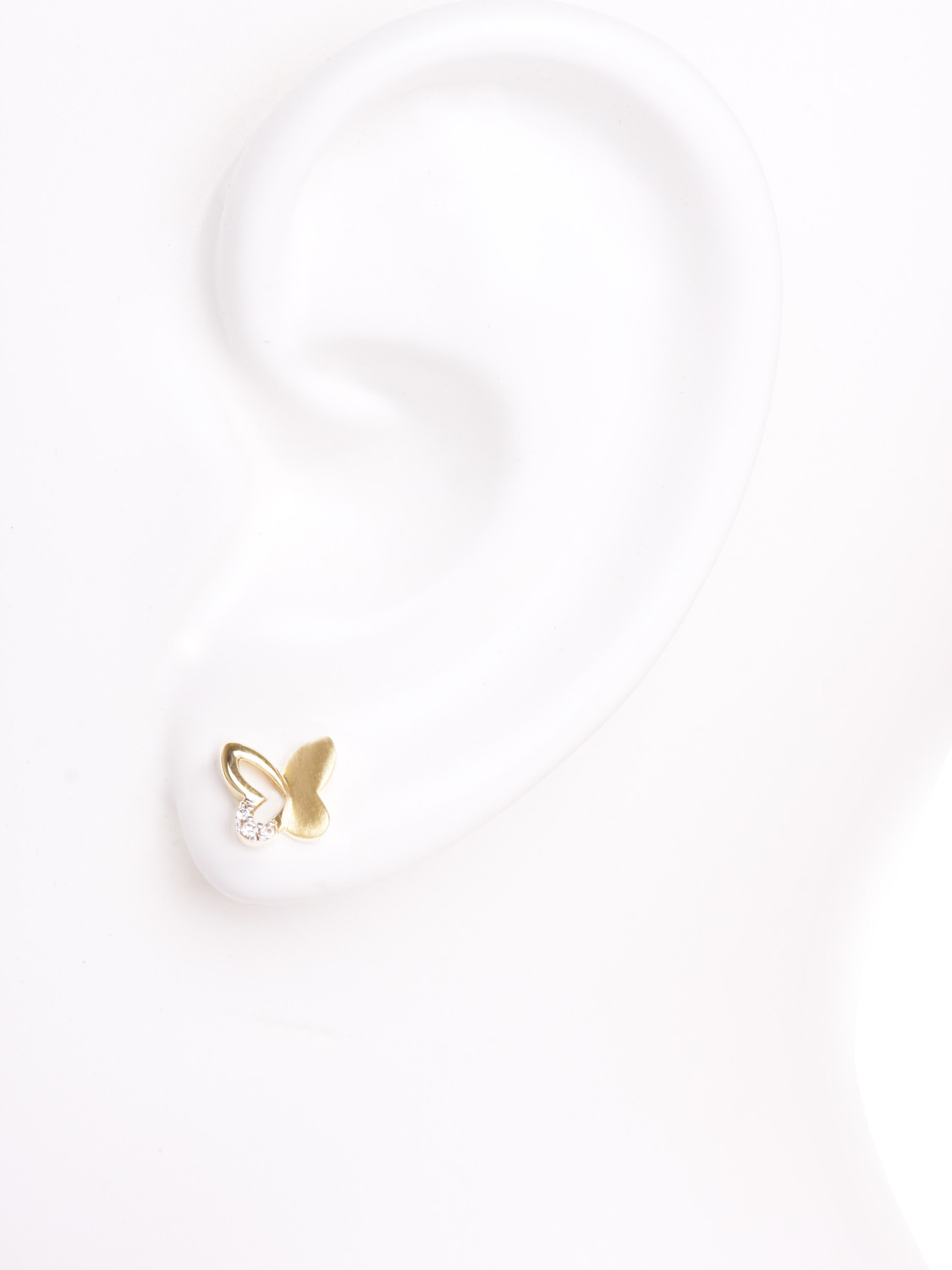 Ohrringe Kinder Gelbgold Zirkonia Gold – Sweet Butterfly